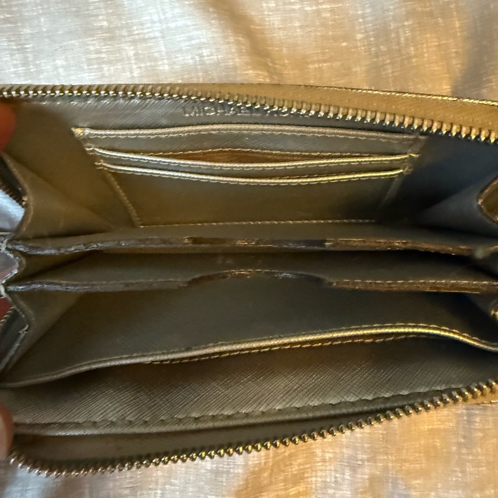 Michael Kors Metallic Gold Clutch - Picture 4 of 5